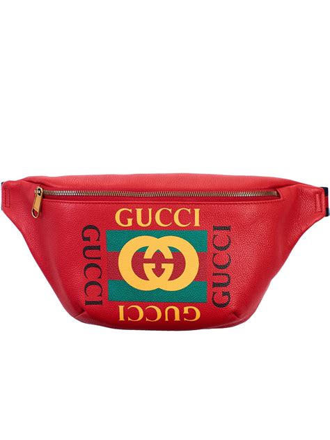 red gucci fanny pack etsy|Gucci fanny pack waist bag.